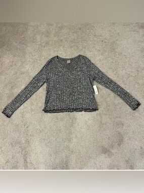 No Boundaries Ribbed Long Sleeve Top